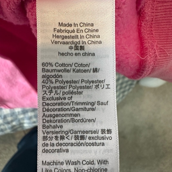J.Crew Pink Pullover Sweatshirt in Cloudspun Fleece Size Small - Picture 7 of 9